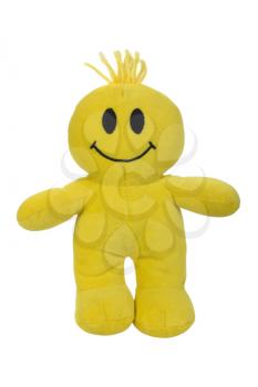 Close-up of a soft toy with smiley face
