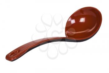 Close-up of a soup spoon