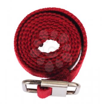 Close-up of a woven cotton belt