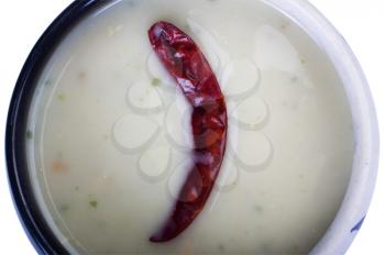 Close-up of a bowl of soup