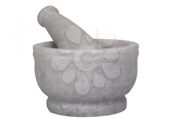 Close-up of a mortar and pestle