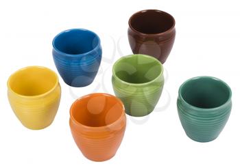 Close-up of ceramic pots