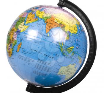 Close-up of a desktop globe