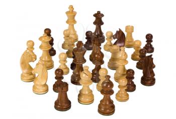 Close-up of chess pieces