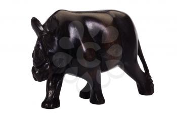 Close-up of a figurine of rhinoceros