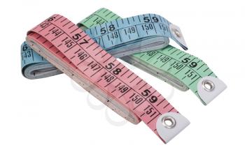 Close-up of tape measures