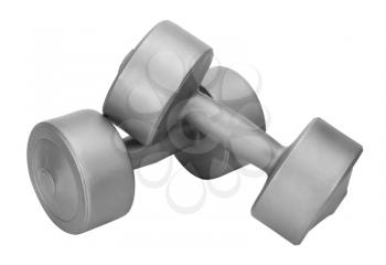 Close-up of dumbbells