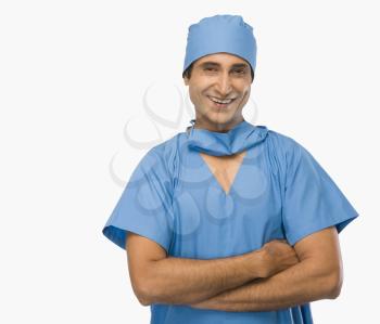 Portrait of a surgeon smiling