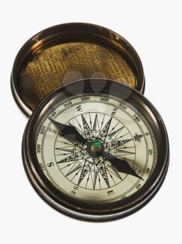 Close-up of a compass