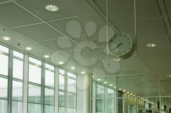 Clock at an airport lounge, Paris, France