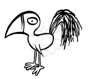 Royalty Free Clipart Image of a Bird