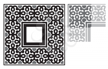 Royalty Free Clipart Image of a Arabesque Frames