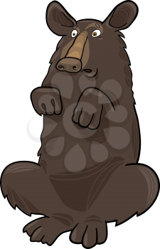 Royalty Free Clipart Image of a Brown Bear