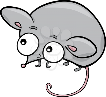 Royalty Free Clipart Image of a Little Mouse
