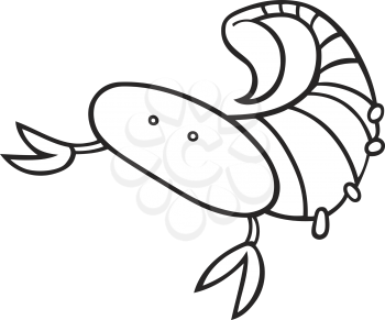 Royalty Free Clipart Image of a Scorpion