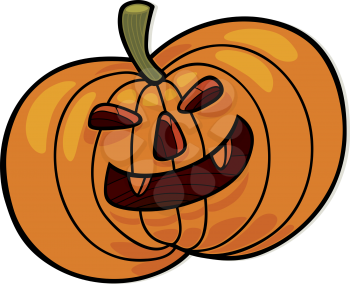 Royalty Free Clipart Image of a Jack-O-Lantern