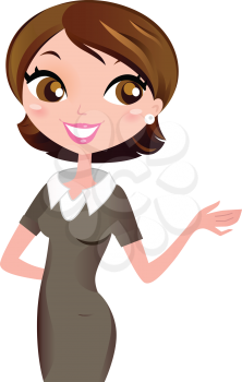 Royalty Free Clipart Image of a Businesswoman