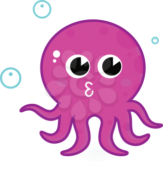 Royalty Free Clipart Image of an Octopus