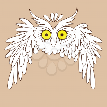 Royalty Free Clipart Image of an Owl