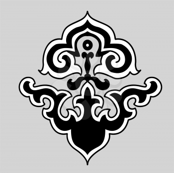 Royalty Free Clipart Image of an Ornamental Design