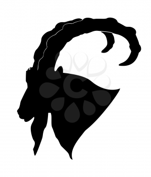 Royalty Free Clipart Image of a Mountain Ram