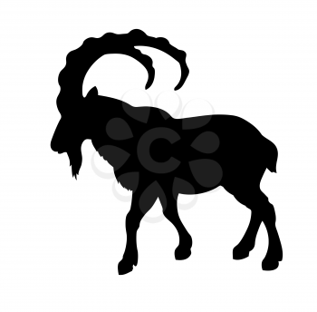 Royalty Free Clipart Image of a Mountain Ram