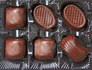 chocolate sweetmeats in box