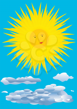 Royalty Free Clipart Image of a Sunny Background