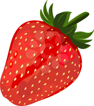 Ripe red strawberries, file EPS.8 illustration.