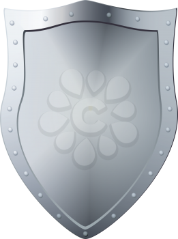 Metal shield, file EPS.8 illustration.