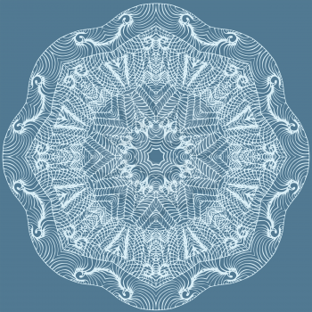 Circle floral ornament, EPS8 - vector graphics. 