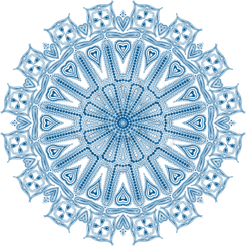 Circle floral ornament, EPS8 - vector graphics.