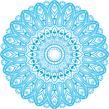 Circle floral ornament, EPS8 - vector graphics.