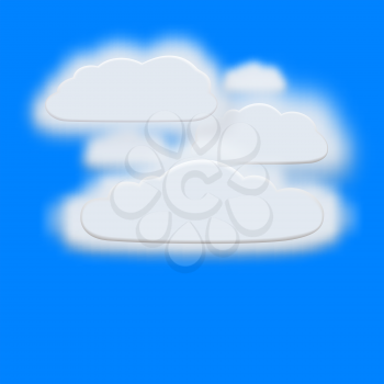 Clouds, design element, there is a gradient mesh, EPS10 - vector graphics.