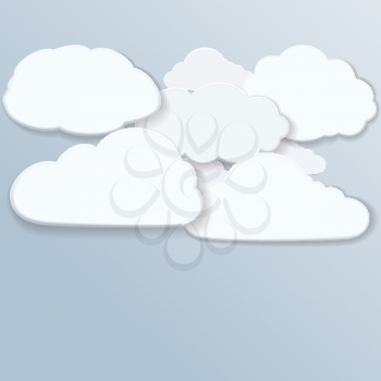 Clouds, design element, EPS10 - vector graphics.