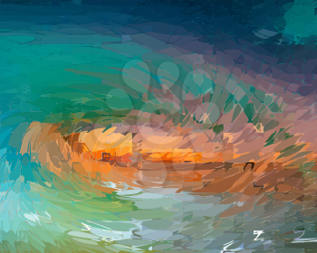 Abstract sea background, wave, EPS8 - vector graphics.