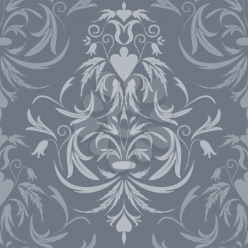 Seamless background in the style of baroque, EPS8 - vector graphics.