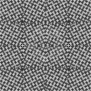 Black and white geometrical seamless pattern, EPS8 - vector graphics.
