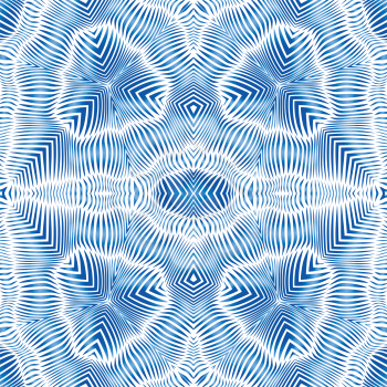 Abstract striped waves seamless pattern, EPS8 - vector graphics.