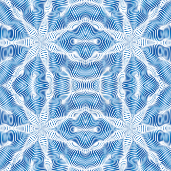 Abstract seamless pattern striped blue waves, EPS8 - vector graphics.