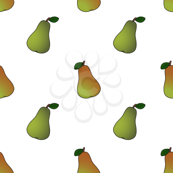 Pear abstract, seamless pattern, EPS10 - vector graphics. 