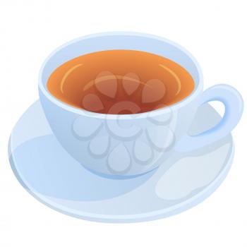 Porcelain cup tea, vector illustration EPS 10