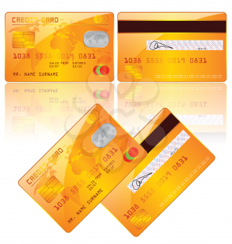 Royalty Free Clipart Image of Credit Cards