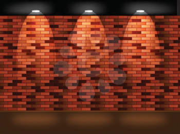 Royalty Free Clipart Image of a Brick Wall