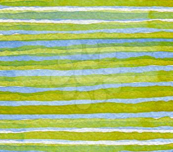 Abstract strip watercolor painted background. Paper texture.