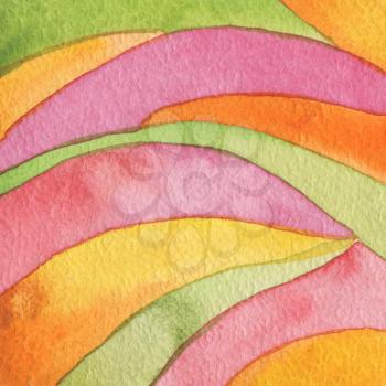 Abstract rainbow acrylic and watercolor painted background. Texture paper.