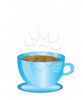 Royalty Free Clipart Image of a Cup of Coffee