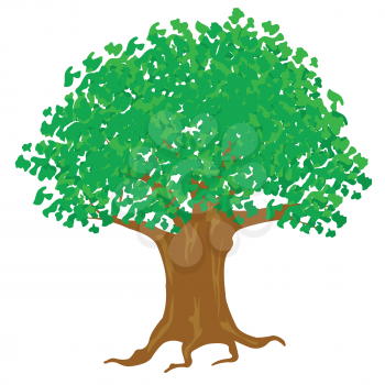 Royalty Free Clipart Image of a Bit Tree