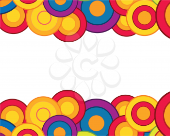 Decorative background from varicoloured circle.Colorful decorative background