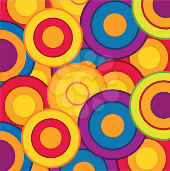 Bright and colorful background from circle of the varied colour